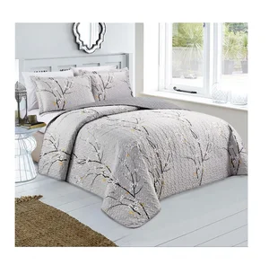 Factory Directly Sales 3pcs Quilts Bedding Bedspreads Microfiber Customized Printed Quilt king Bedspread for king Size Bed