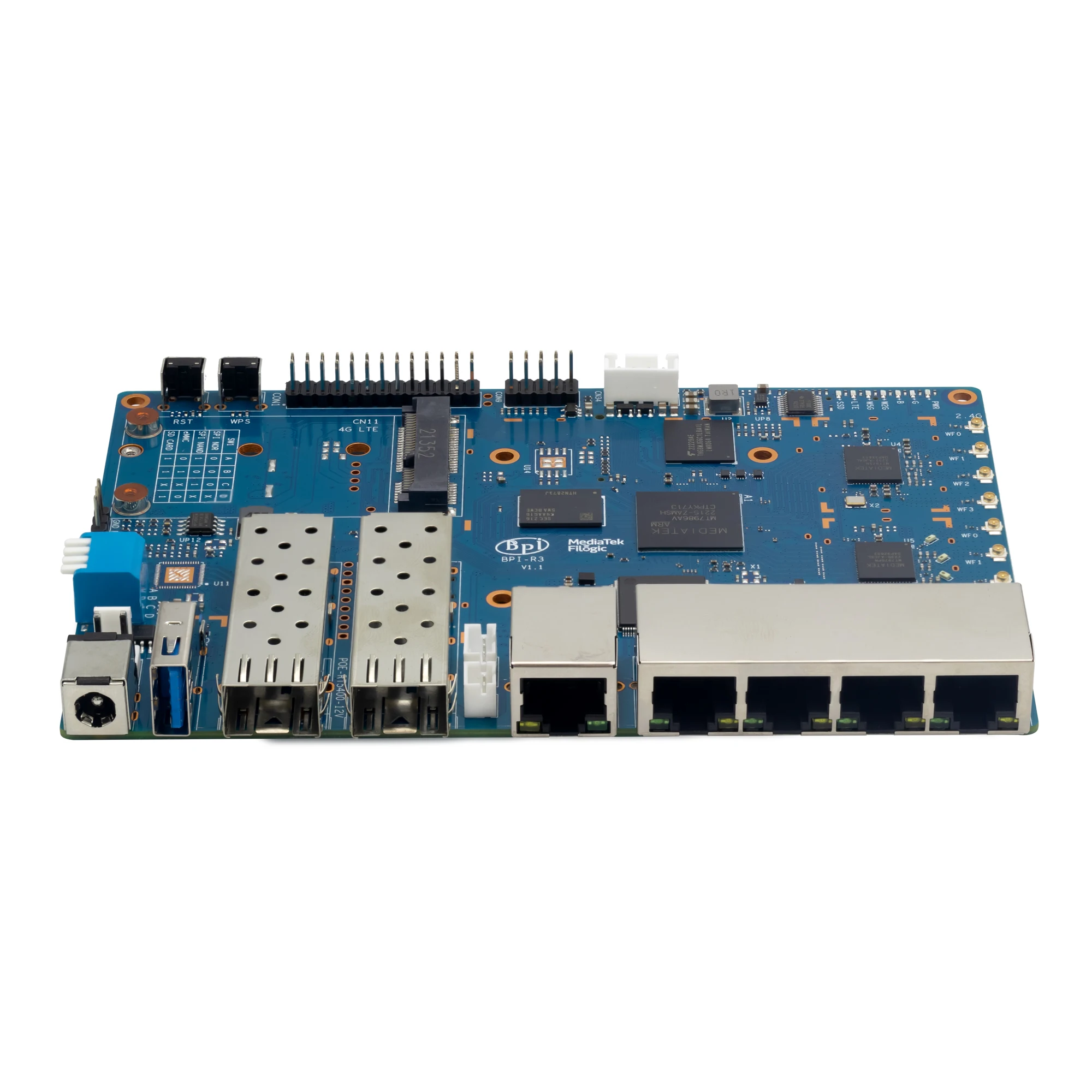 Open Source Router Development Boards Open Source Development Router Board Banana Pi Bpi-r3 Mt7986 Chip ...