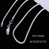 Collana a catena in osso di serpente