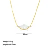 Gold-Horse eye-gold chain-silver pendant