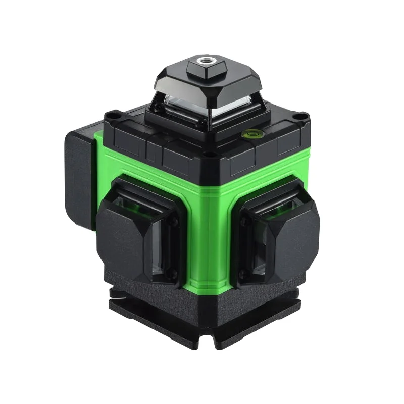 Indoor self leveling 3d laser level rotary 360 green 12 lasers lithium with manual