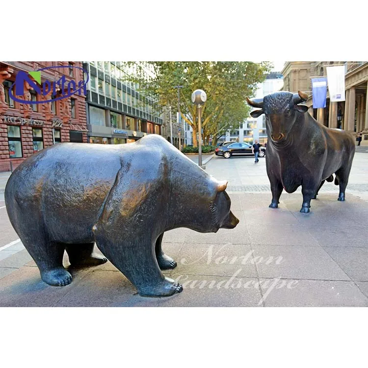 【超貴重品】ブルベア彫刻像 株式投資 米国株 日本株 屋外ホームガーデン装飾等身大銅ブロンズウォールストリートブルベア像