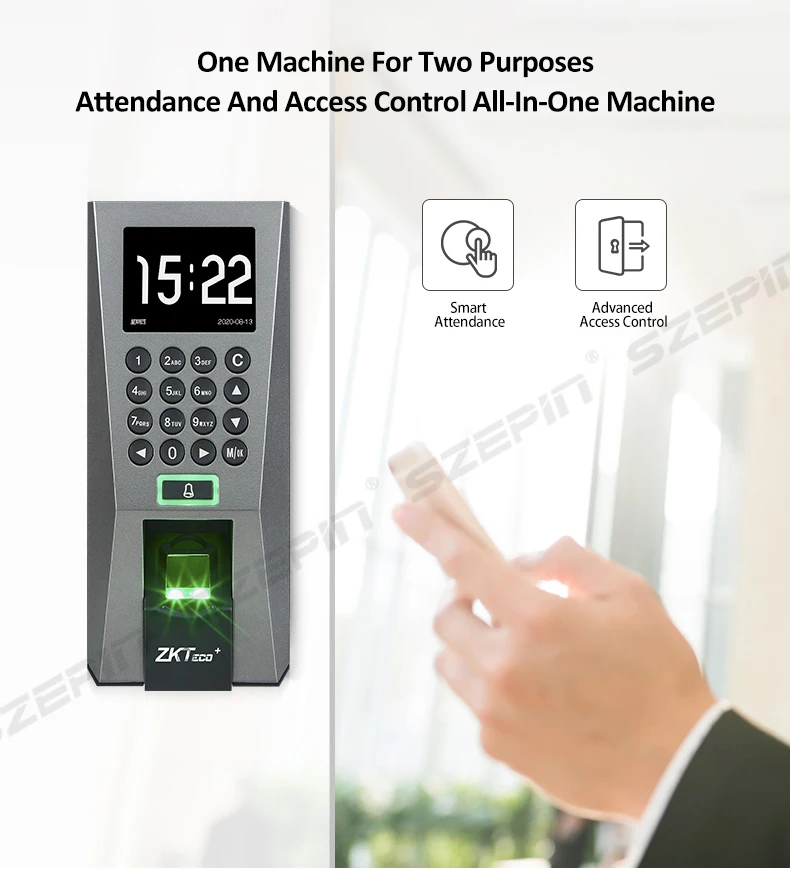Zk F18 Biometric Fingerprint Access Control And And Time Attendance Device System Price Of