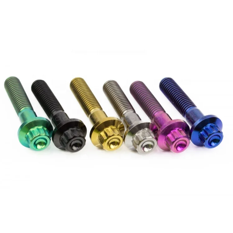 Bullone Flangiato Esagonale In Lega Di Titanio Per Moto M6 M8 ... - Alibaba - Foto 6