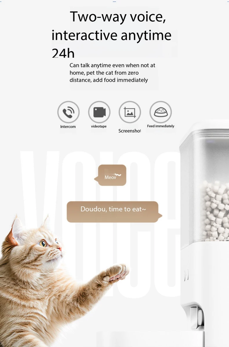 product smart automatic pet feeder water dispenser all in one machine app remote timed food water bowl for cats dogs-6