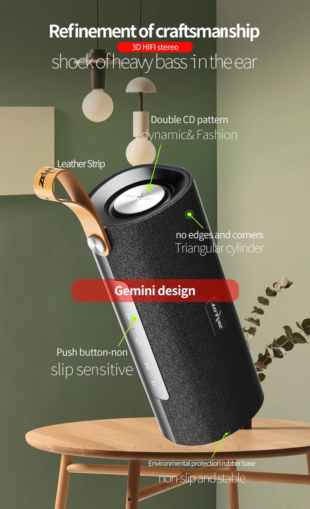 New S30 Waterproof Portable Wireless Speaker Wireless Outdoor Speaker with Hand Rope - ANKUX.COM