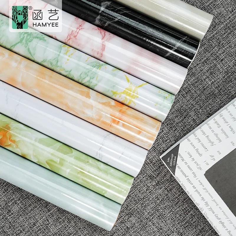 1.22*50m peel and stick marble wall sticker self-adhesive marble peel stick wallpaper rolls for house decor furniture decorative