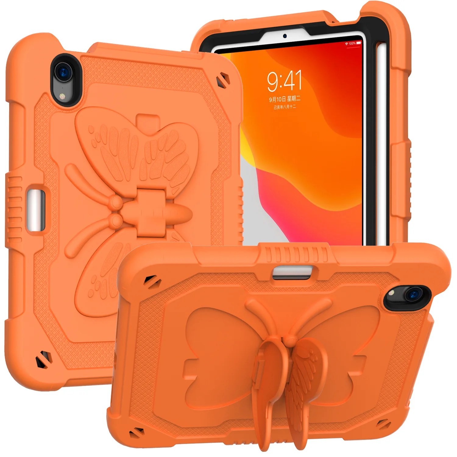 Heavy Duty Shockproof Protective Case for IPad Mini 6 2021 Lightweight Shockproof Handle Stand Rugged Cover