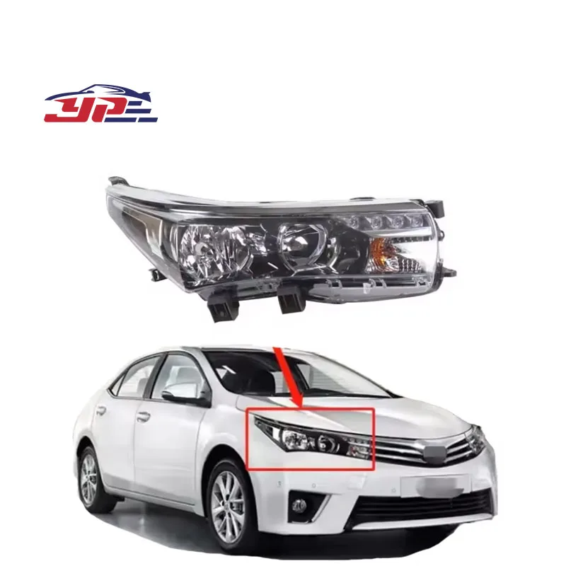 Chrome LED Headlamp for Toyota Corolla 2014 | Replacement