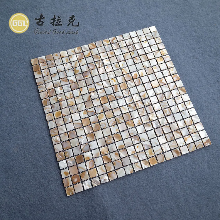 Home Decor Mother of Pearl Backsplash Shell Mosaic Tiles for Wall