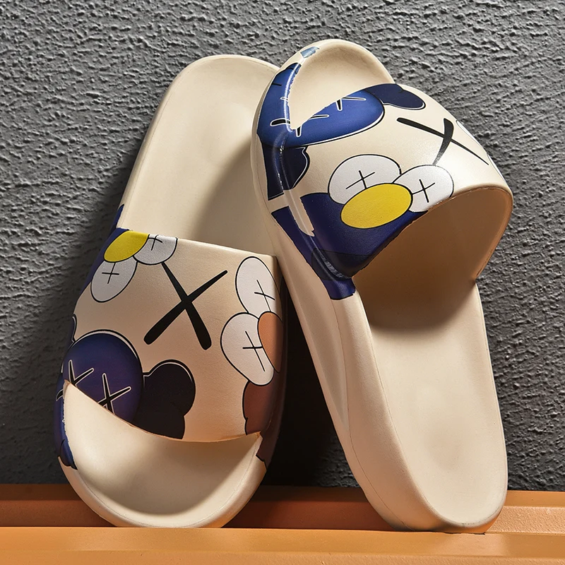 2021, мужские тапочки Yeezy, Индивидуальные Дизайнерские мужские тапочки Yeezy, сланцы