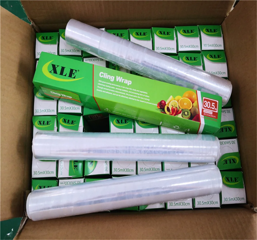 Stretch Cling Film Wrap Laminated Food Grade Plastic Cling Film