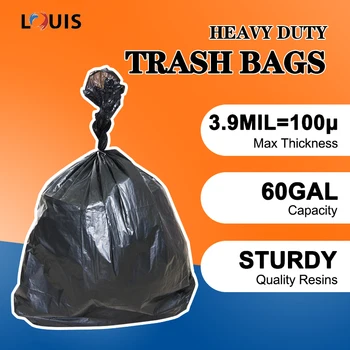 UP & UP Extra-strong Lawn And Leaf Drawstring Trash Bags -39 Gallon -  30ct,black