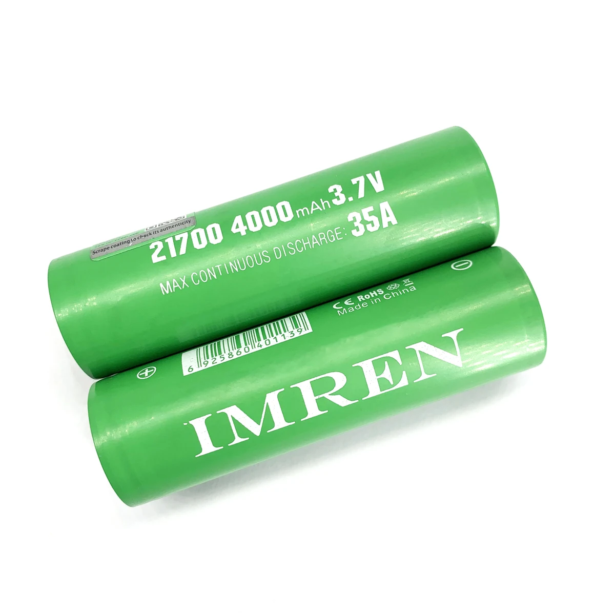 Cheap wholesale price Li ion imren 21700 high capacity IMREN 21700 4000MAH 35A  lithium ion batteries 18650 battery holder case
