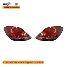 GUGO 2019-2021 C-Class W205 MODEL Rear Tail Light for MERCEDES-BENZ Red and Clear Lens New and Used 12V Voltage