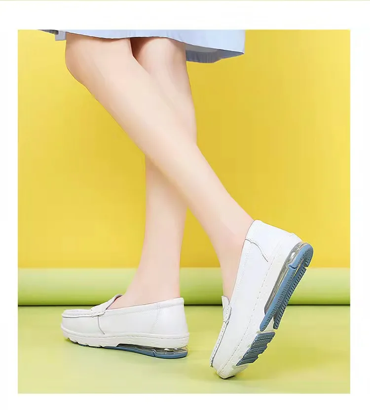 Nurse Shoes Nursing Shoes Hospital for Women Comfort Breathable Soft Bottom Flat Non-slip Safety Work White Shoes