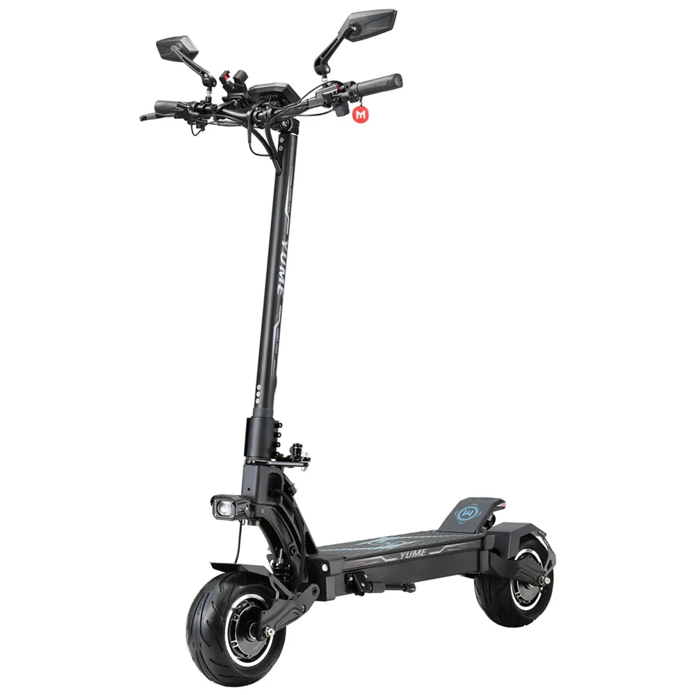 YUME Hawk Pro Powerful 60v 250w Dual Motor 10*4.5 Inch Fat Tire Electric Adult Scooter with Two Wheels From China