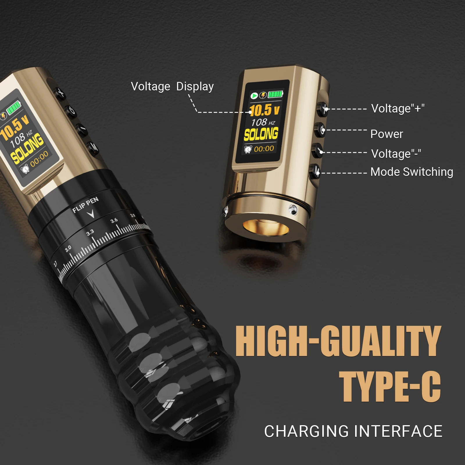2026 Artist Best Partner Digital Display 2  Battery Portable Tattoo Machine Precision for Every Stroke Universal Machine