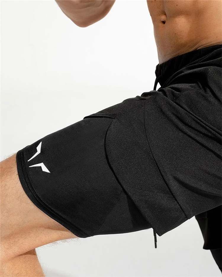Running Short Men'S Double Layer Quick Dry Jogging Fie Bodybuilding Gym Plu Size Beach Men'S Clothinghort And891_voghion.com