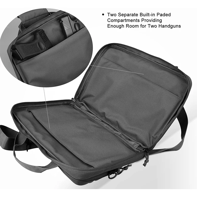 New Arrival Tactical Handgun Tote Case Gun Bag Shooting Range Bag Buy