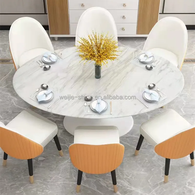Customized Marble Tulip Dining Tables for or Seaters