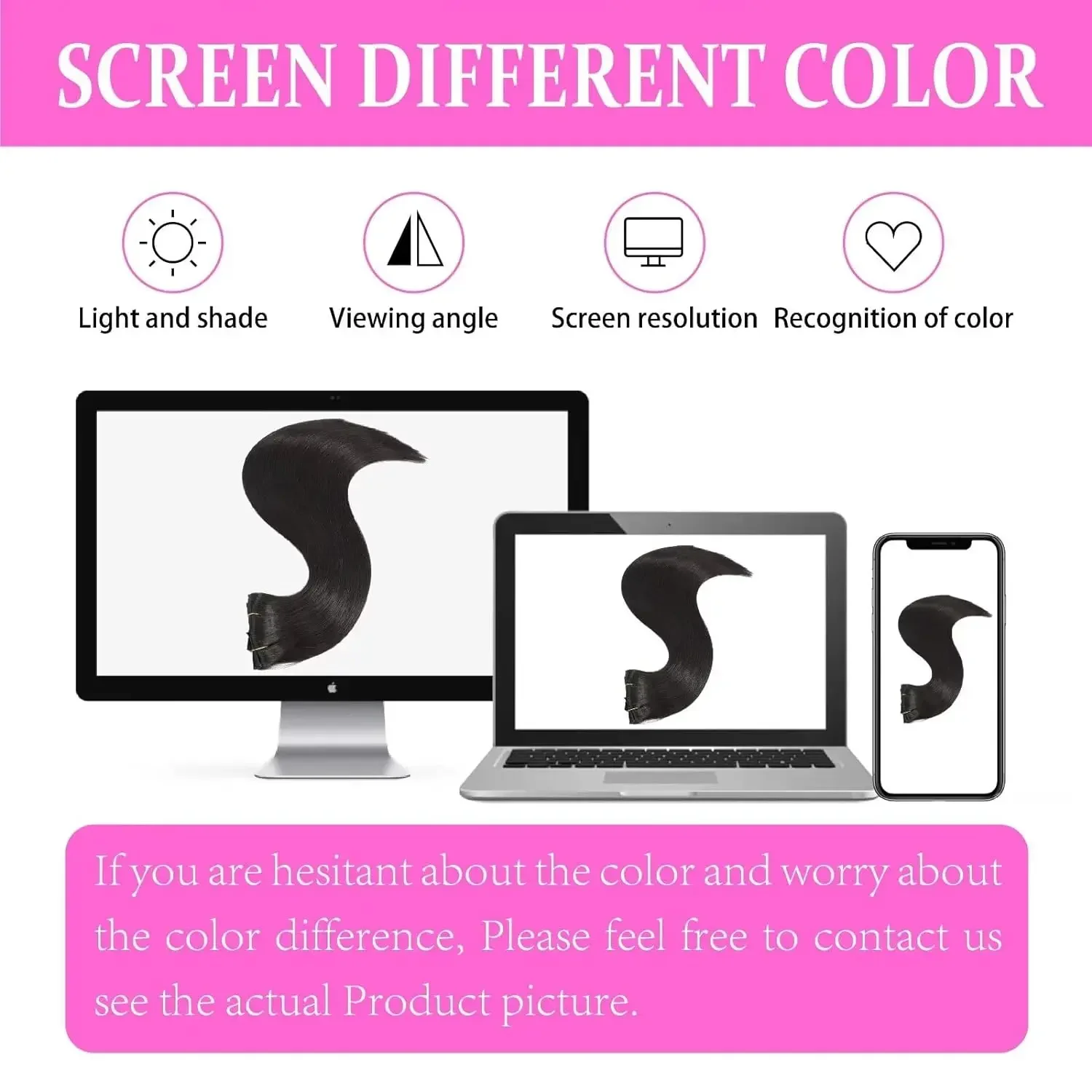 Clip in Hair Extensions Human Hair Brazilian Virgin Natural Straight Seamless Clip ons 1B_voghion.com