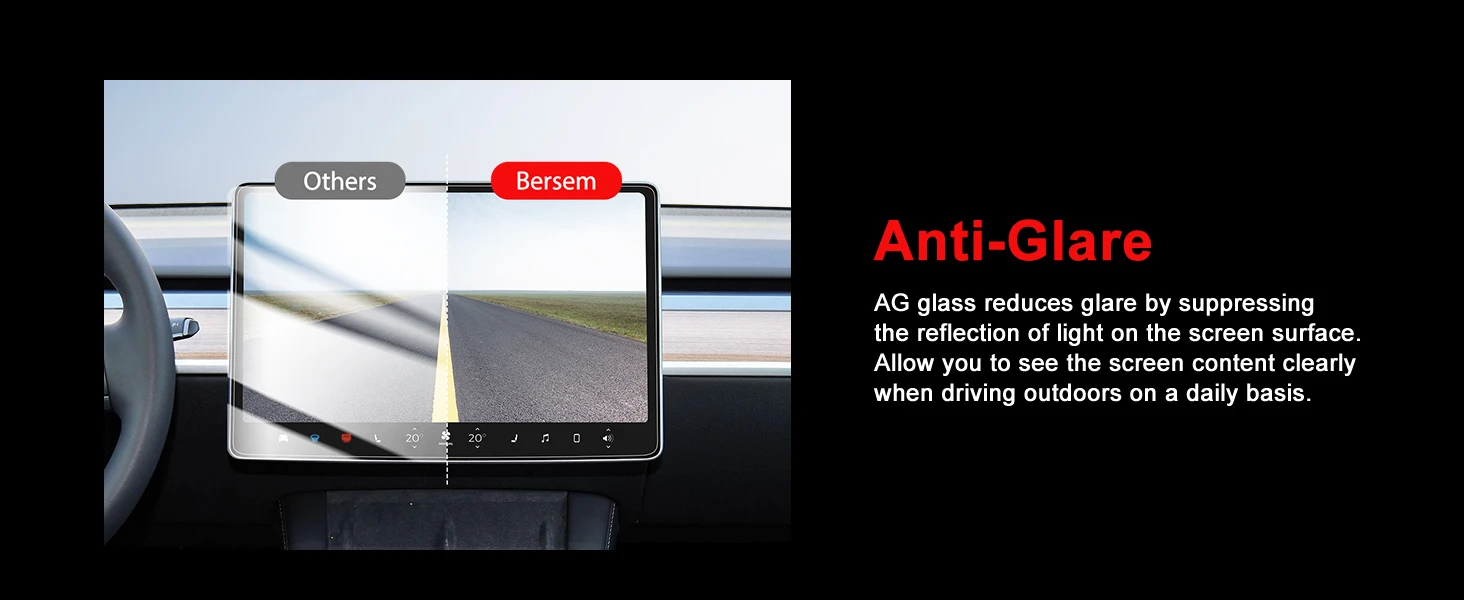 Amazon Hot Selling Easy Kit Apply Ag Matte Tempered Glass Touch Car