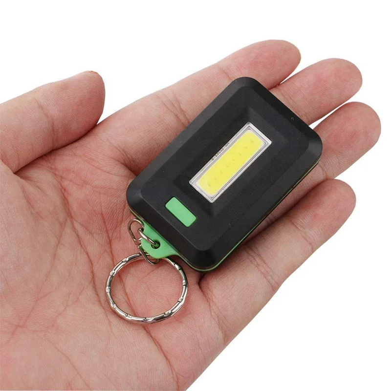 Mini Portable 3*AAA Batteries Keychain Powered LED Flashlight Pocket Torch Light 