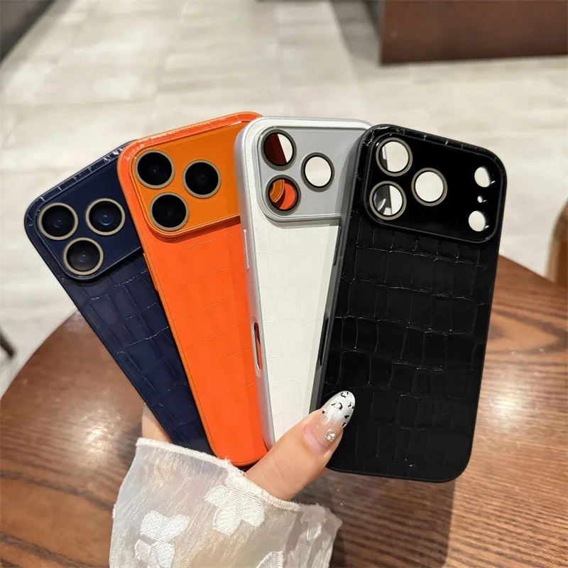 Luxury Orange Crocodile Leather Texture Phone Case for iPhone 17 Air 16 15 14 13 Pro Max Plus Large Window Shockproof Girl Cover| Alibaba.com Luxury Orange Crocodile Leather Texture Phone Case for iPhone 17 Air 16 15 14 13 Pro Max Plus Large Window Shockproof Girl Cover| Alibaba.com