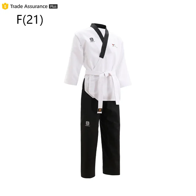 High Quality WT Approved Black Adult Men's Taekwondo Poomsae Dobok Pants for Training and Competition