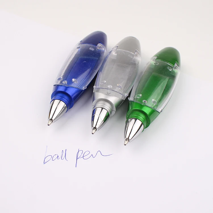 Multi-function Pen Sticker Paper LED Light Ball Neck Hang Pens