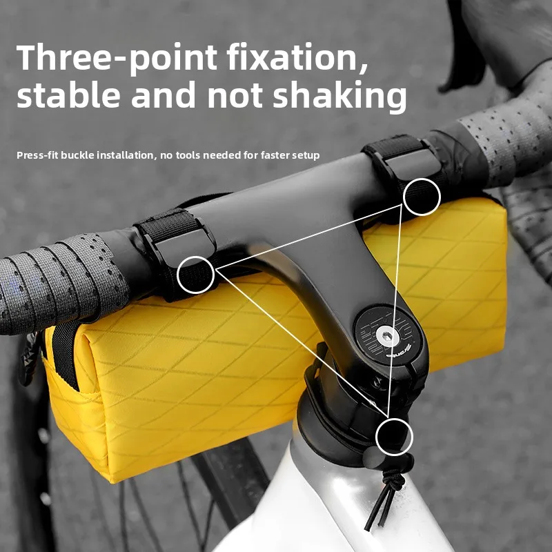 Bicycle Front Beam Handlebar Waterproof, Portable, Large-capacity Storage Bag, Suitable For Mountain And Road Bike_voghion.com