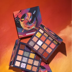 Новинка, тени для век 16 цветов, тени для век земляного цвета, матовые, фиолетовые, оранжевые, портативные, оптовая продажа, частная торговая марка, тени для век