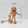 left-handed wooden stick figure with hanging rope 37cm