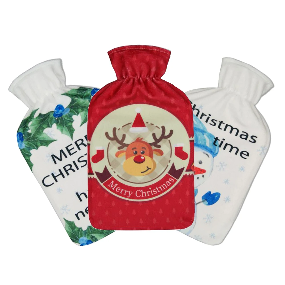 soft fleece rubber hot water bag bottle cover custom logo hand warmer hot water bag for massage
