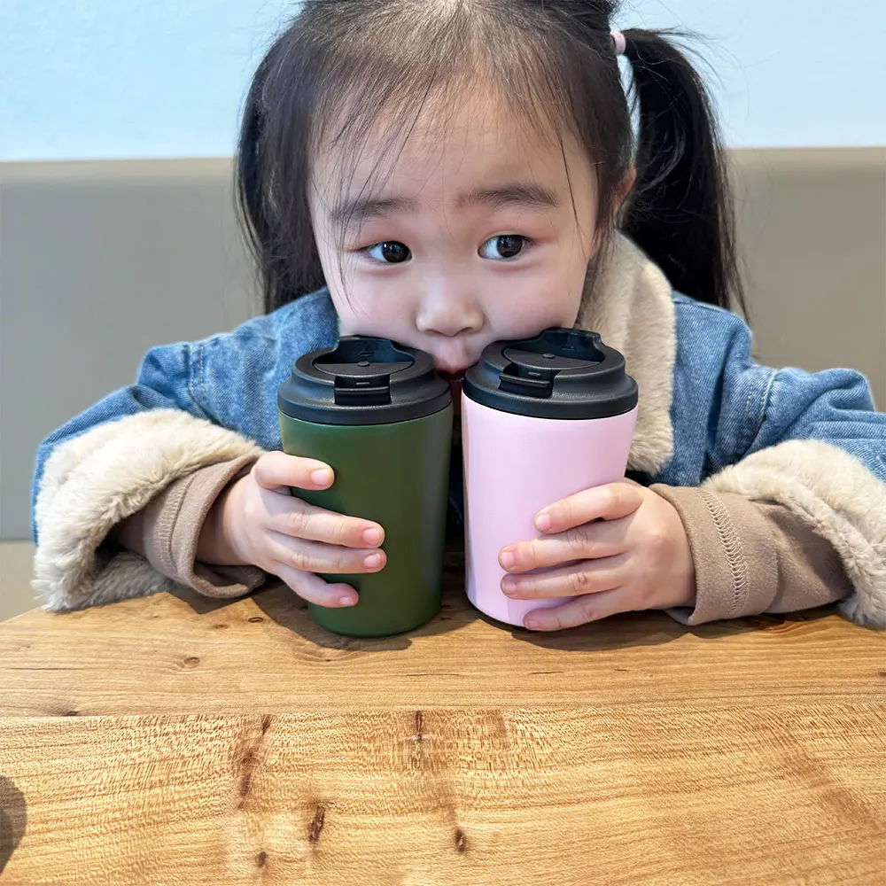 Available Now Resistant Non Slip Silicone Grip Travel Mug 350ml Vacuum Heated Coffee Cup with Leakproof Lid