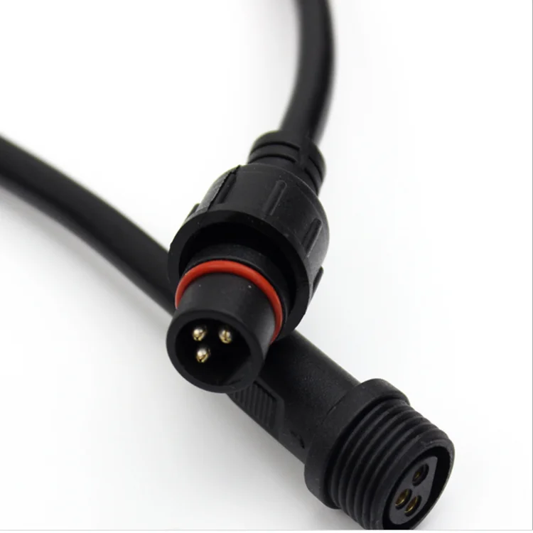 2 Core Connectors 16AWG IP65 Male Female Plug LED Connectors with 15CM Cable，for Car、Truck、Ship Equipment，Indoor/Outdoor LED Strip Lights WOODGUILIN 2 Pin Waterproof Connectors 5 Pairs，2P LED 
