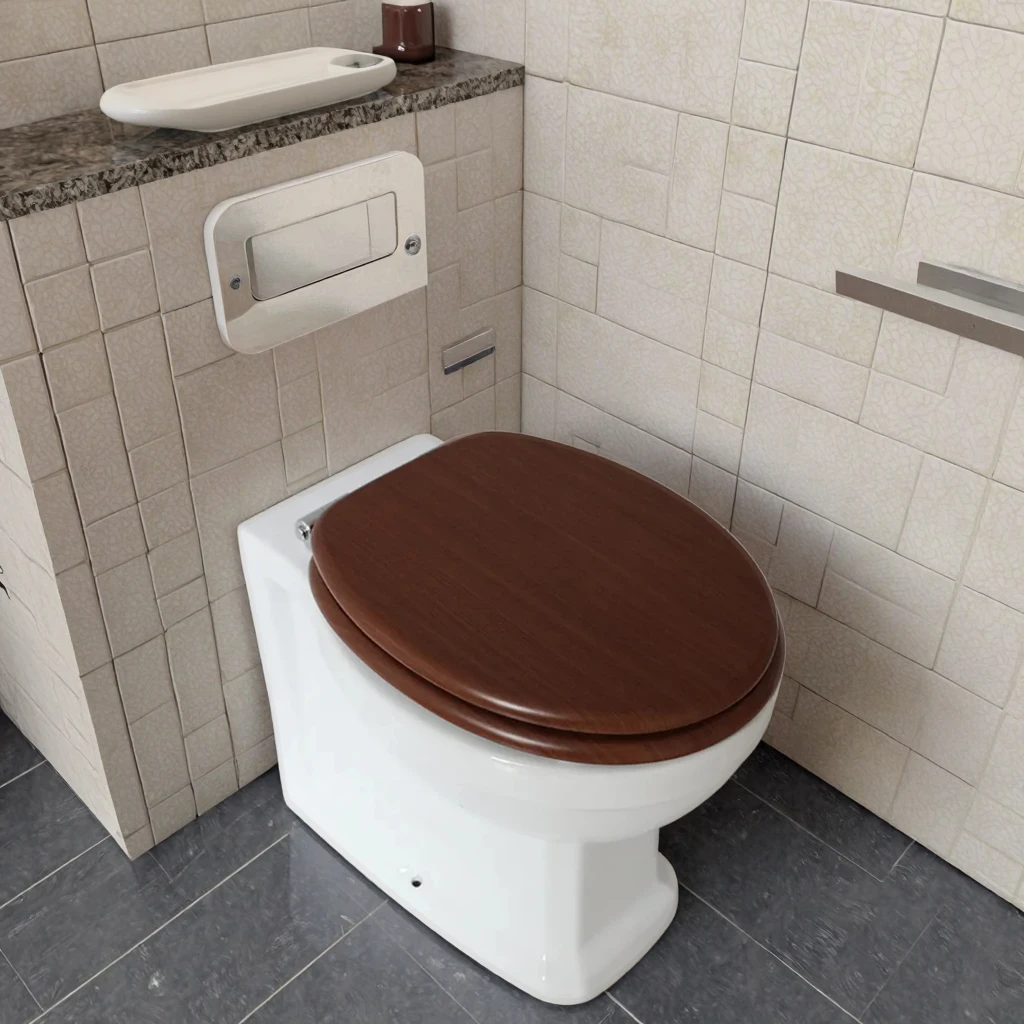 Cysten Commode Traditional High Level WC Cistern Pan with Soft Close Seat - Modern ...