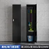 Basic single-door cleaning cabinet - black