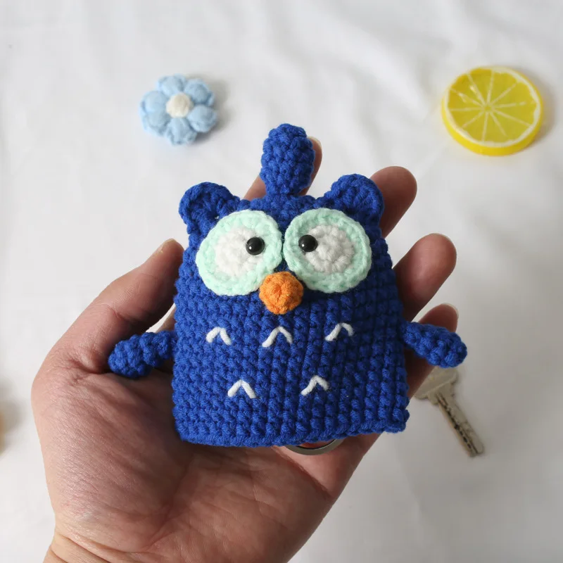 Crochet Owl Keychain