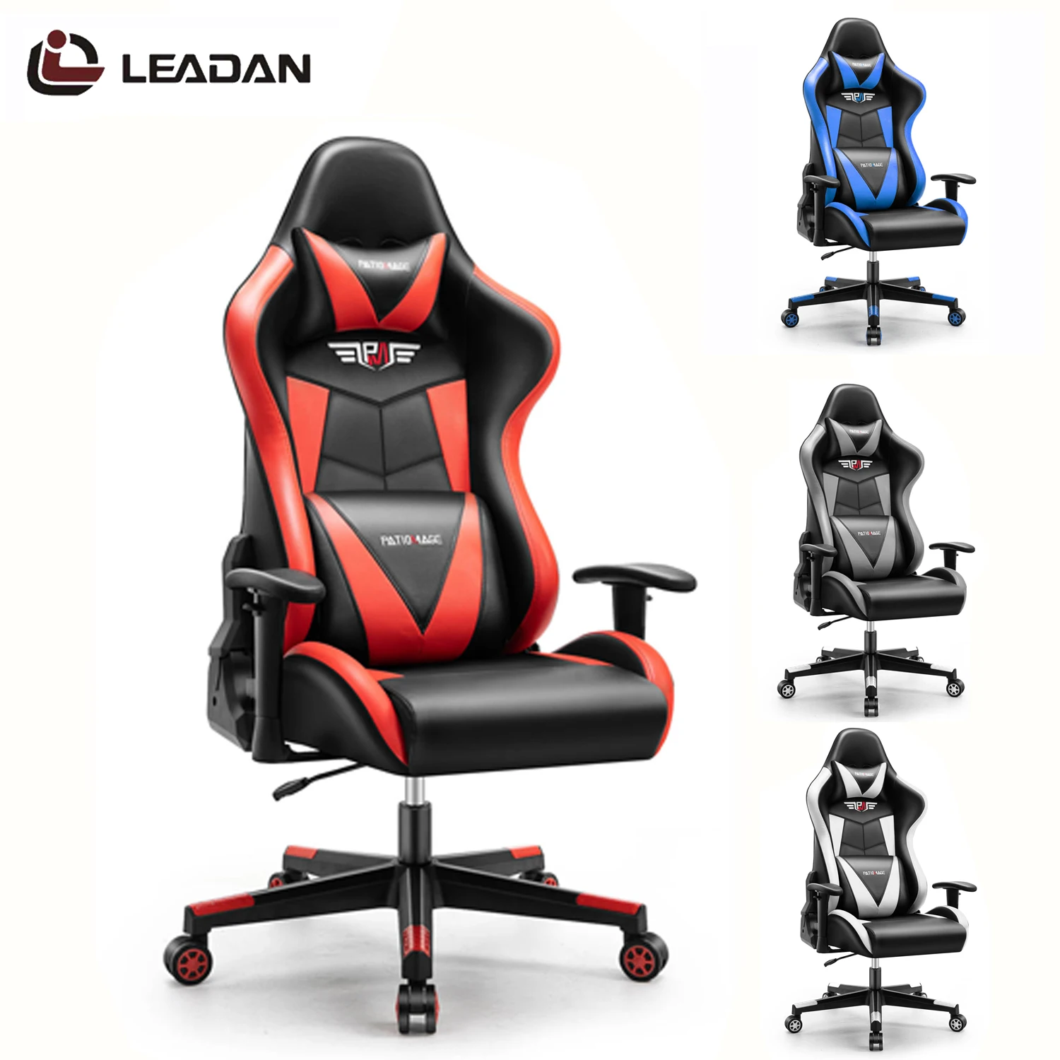 Дешевый игровой стул Скорпион, ПК, rgb, розовое, белое, игровое снаряжение, стул для гонок, компьютер со светодиодной подсветкой для массажа с подставкой для ног