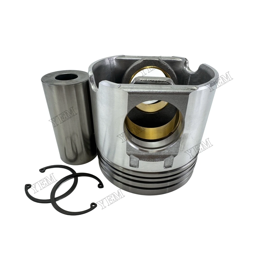 For Cat 3406 Piston and Pin Clip 130-0241 145-6700 Replacement Engine Parts 3