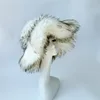 Black pointy hat with white bottom