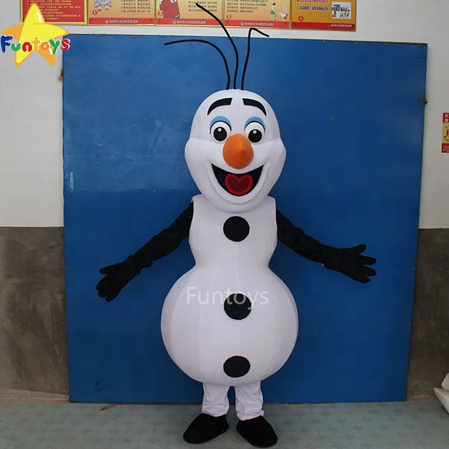 Funtoys CE Customized Snowman Smiling Olaf Cartoon Mascot Costume Frozen for Adult
