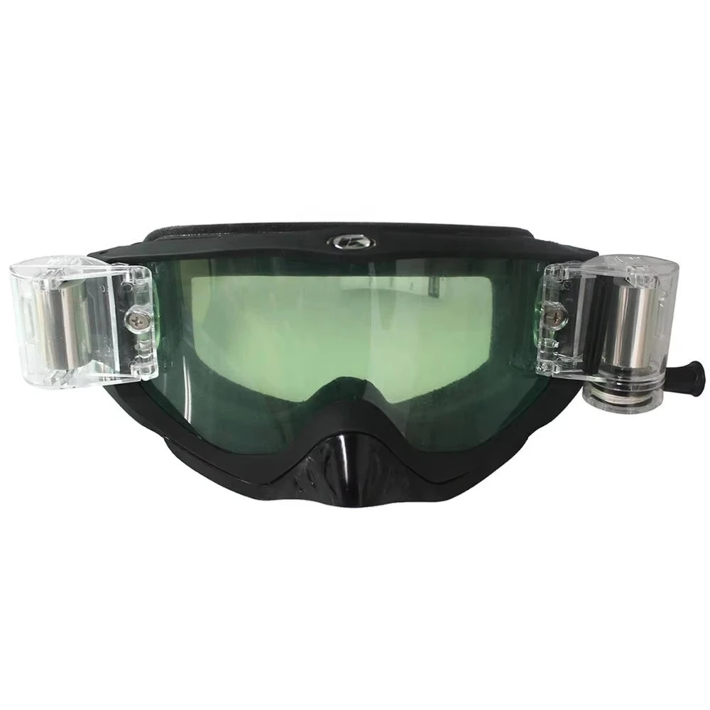 Chinese Factory Custom Off Road Vehicle ATV Thick Sponge Layer Adjustable Buckle Dirtbike Rain Goggles with Long Reliable Nylon
