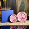 Pink 10inch+8inch plate