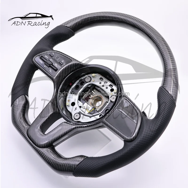 For Mercedes-Benz A B C E CLA CLS GLA GLK Class W176 W246 W204 W207 W212  W117 W218 X156 X204 Carbon Steering Wheel