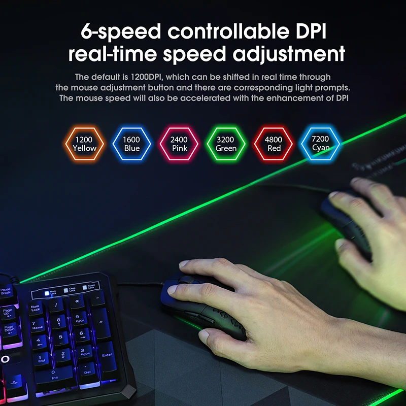 ONIKUMA CW911 White RGB 7200 DPI Gamer Mice Lightweight Computer Raton Gaming Mouse With Fan