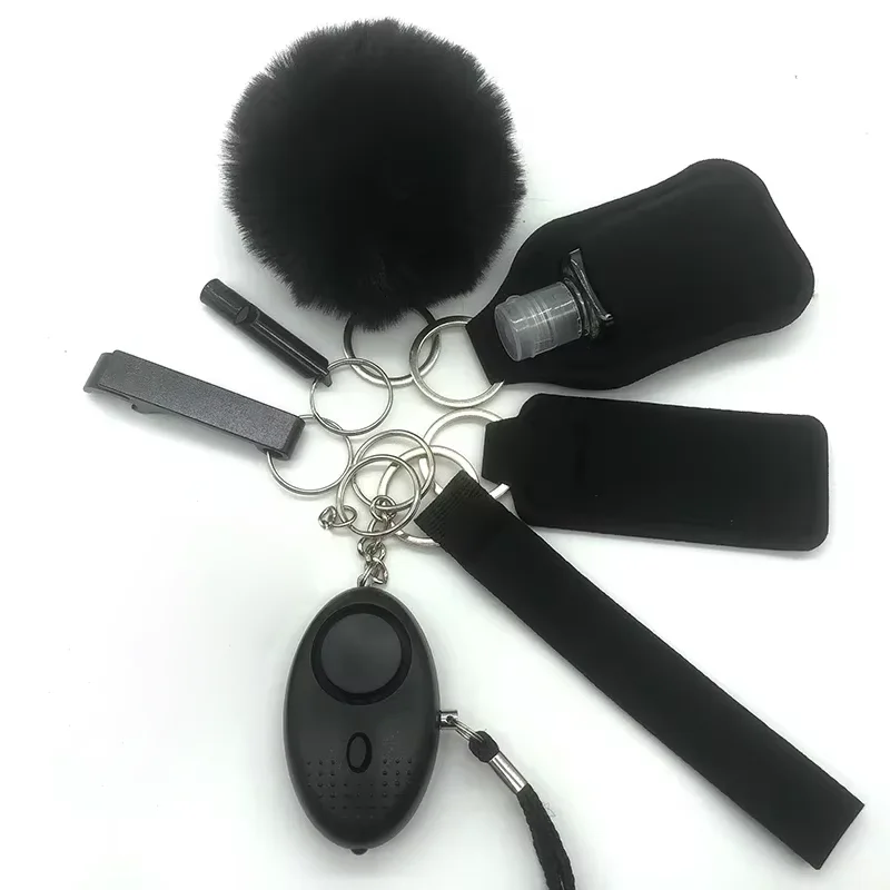 New Arrival Diamond Bling Self Defense Keychain Set Crystal Bling Defense Tools Shiny Women Souvenir Metal Keychain