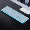 Blue wireless keyboard